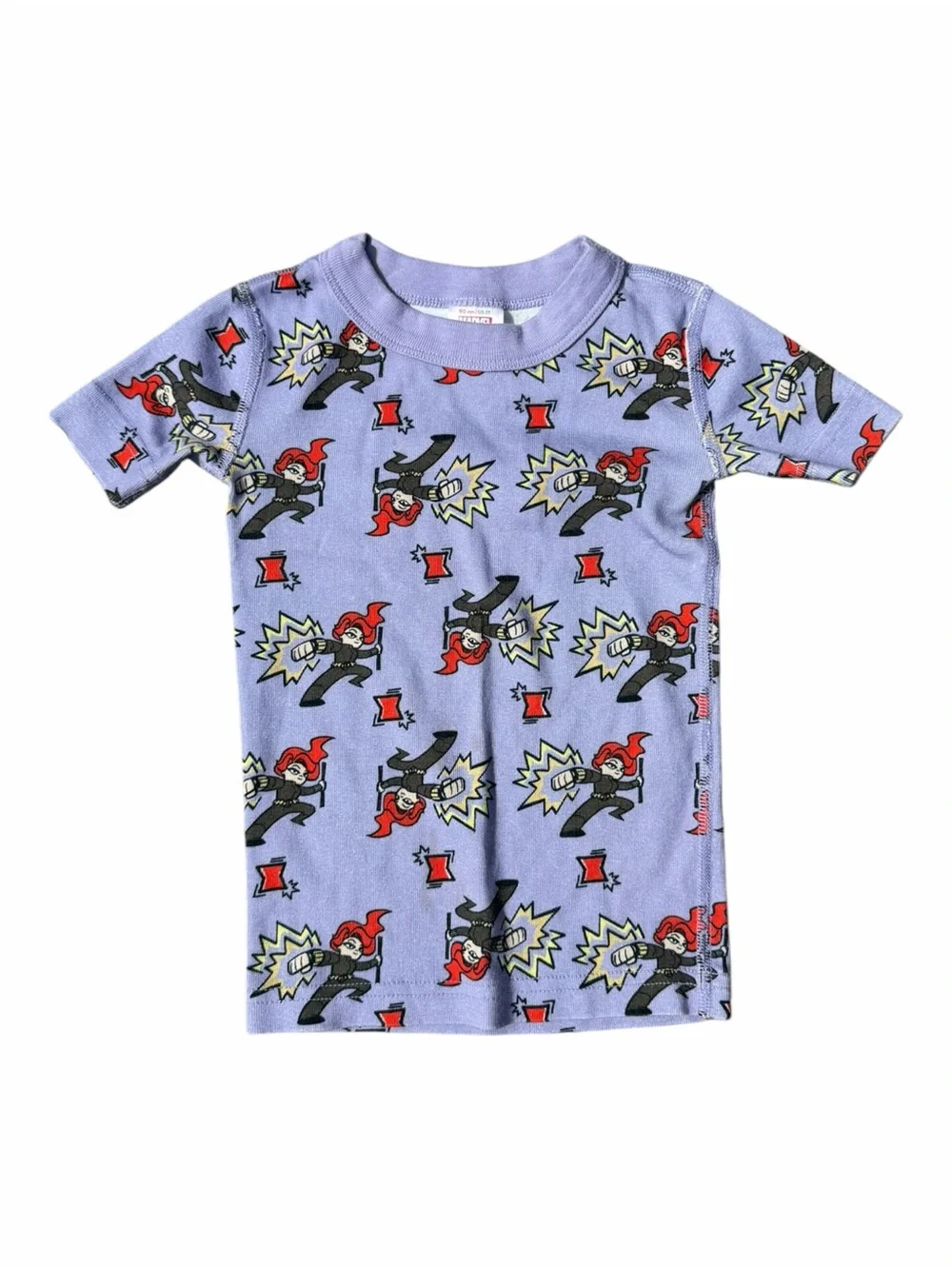 Hanna Andersson Marvel Black Widow Short Pajama Set Kids 3T 90cm Purple